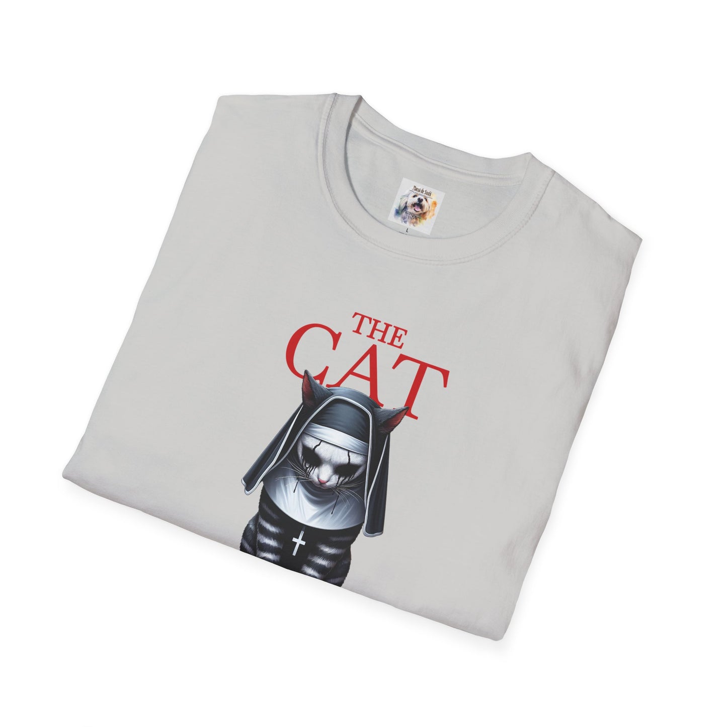 Cat Kitty Unisex Softstyle T-Shirt Nun Design