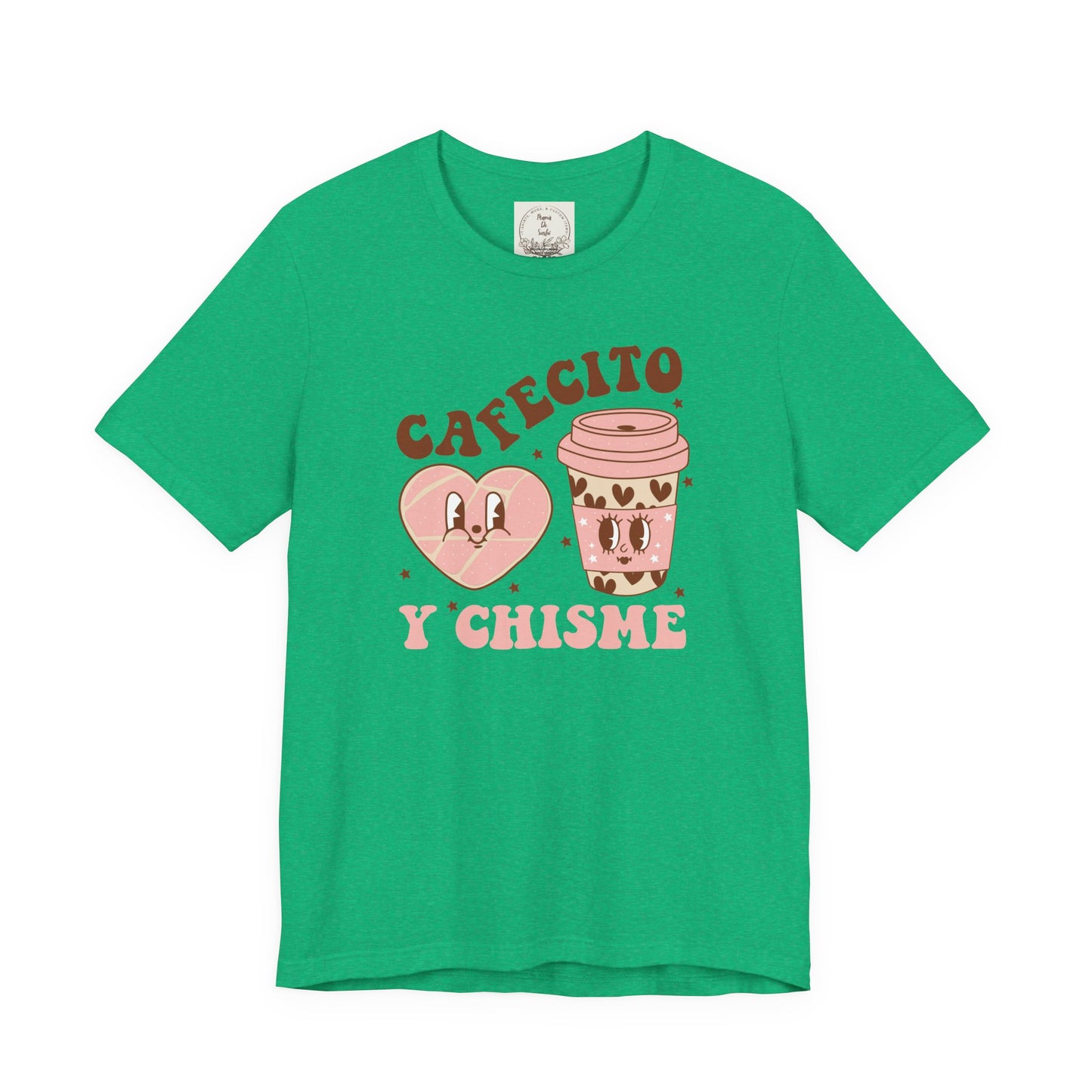 Cafecito y Chisme - Cafe Y Conchas - MamaDeSushi - Unisex Jersey Short Sleeve Tee