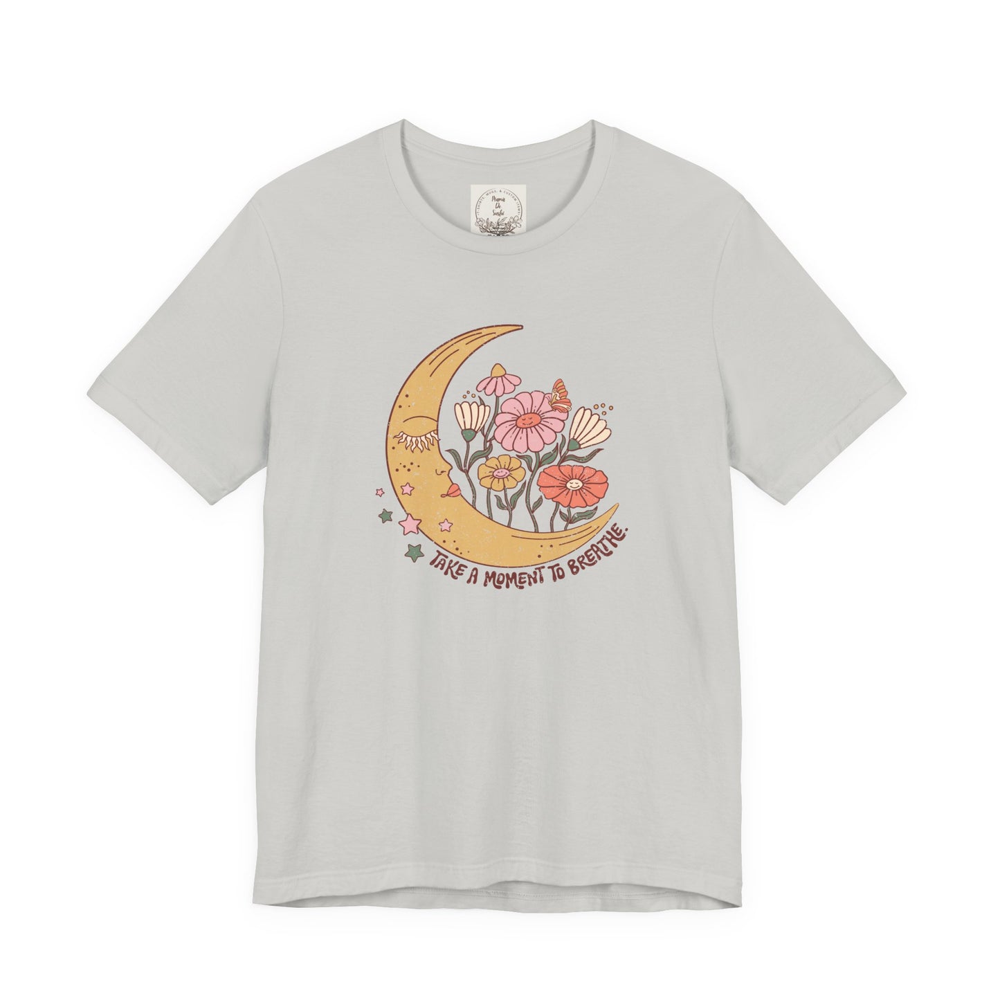 Take a moment to breathe - Boho Retro - MamaDeSushi - Unisex Jersey Short Sleeve Tee