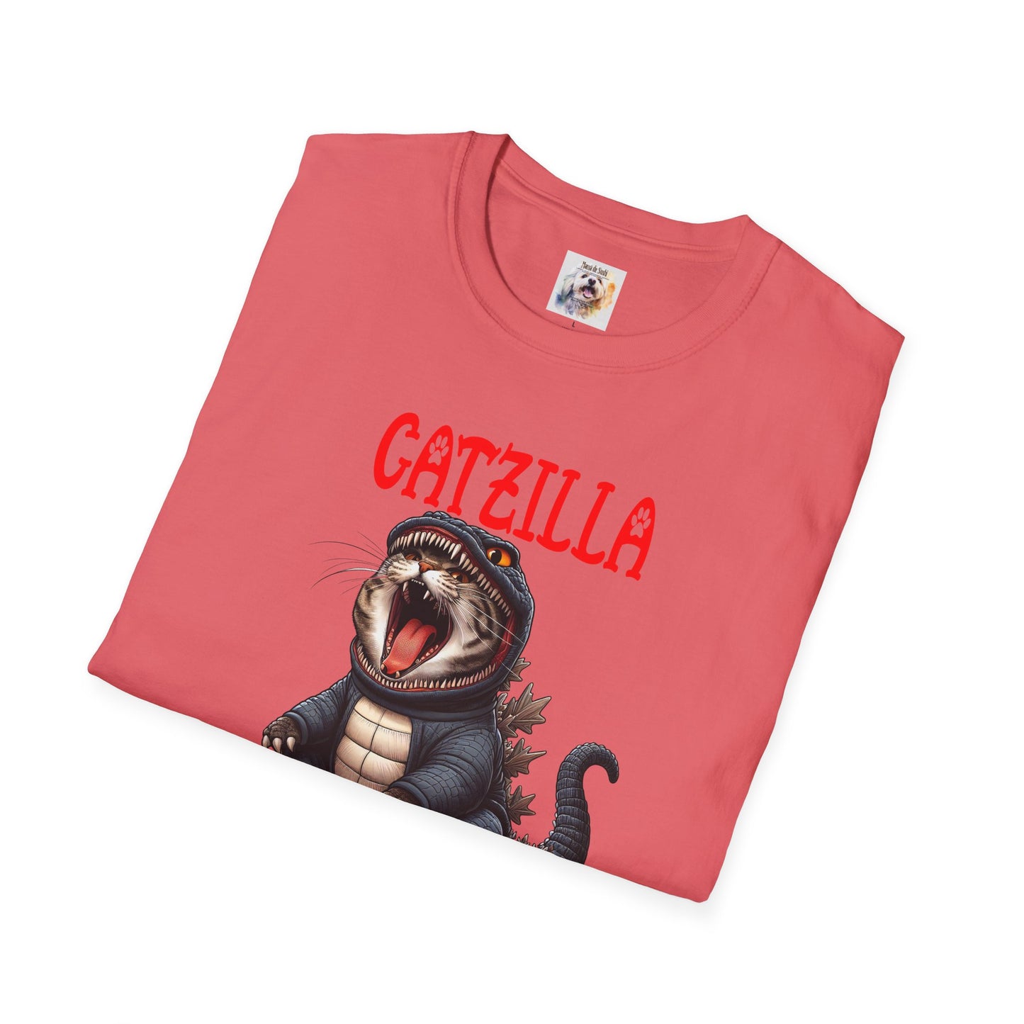 CatZilla - Cat - Kitty - MamaDeSushi - Unisex Softstyle T-Shirt