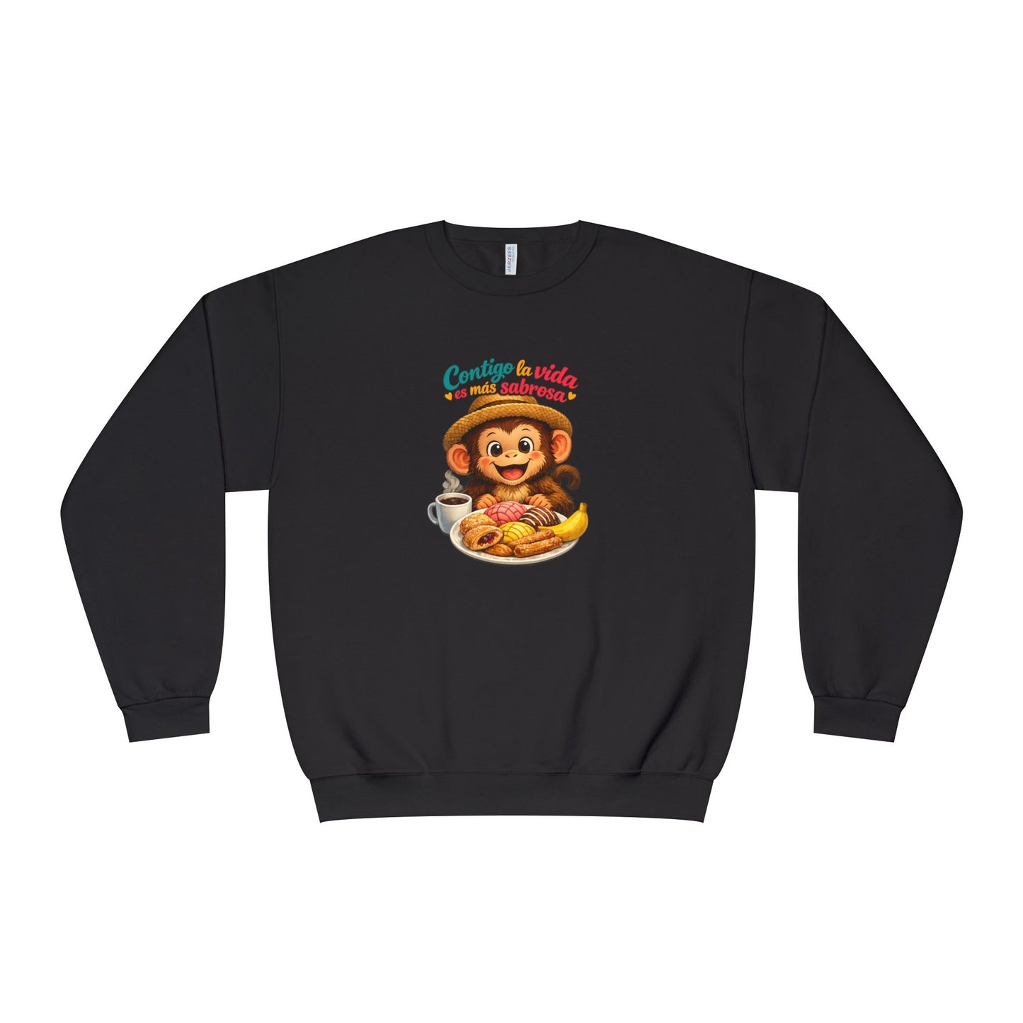 Unisex NuBlend® Crewneck Sweatshirt - Contigo La Vida Es Mas Sabrosa