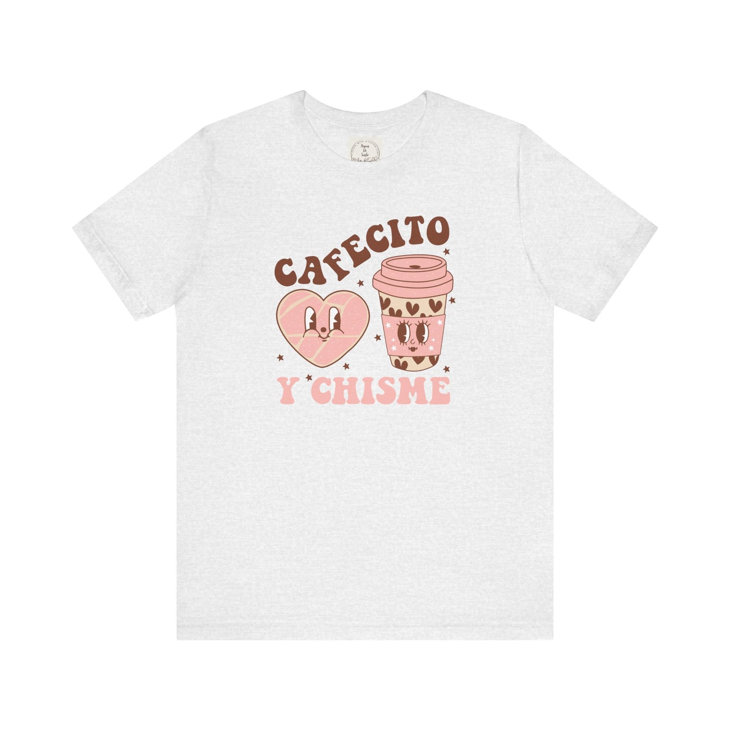 Cafecito y Chisme - Cafe Y Conchas - MamaDeSushi - Unisex Jersey Short Sleeve Tee