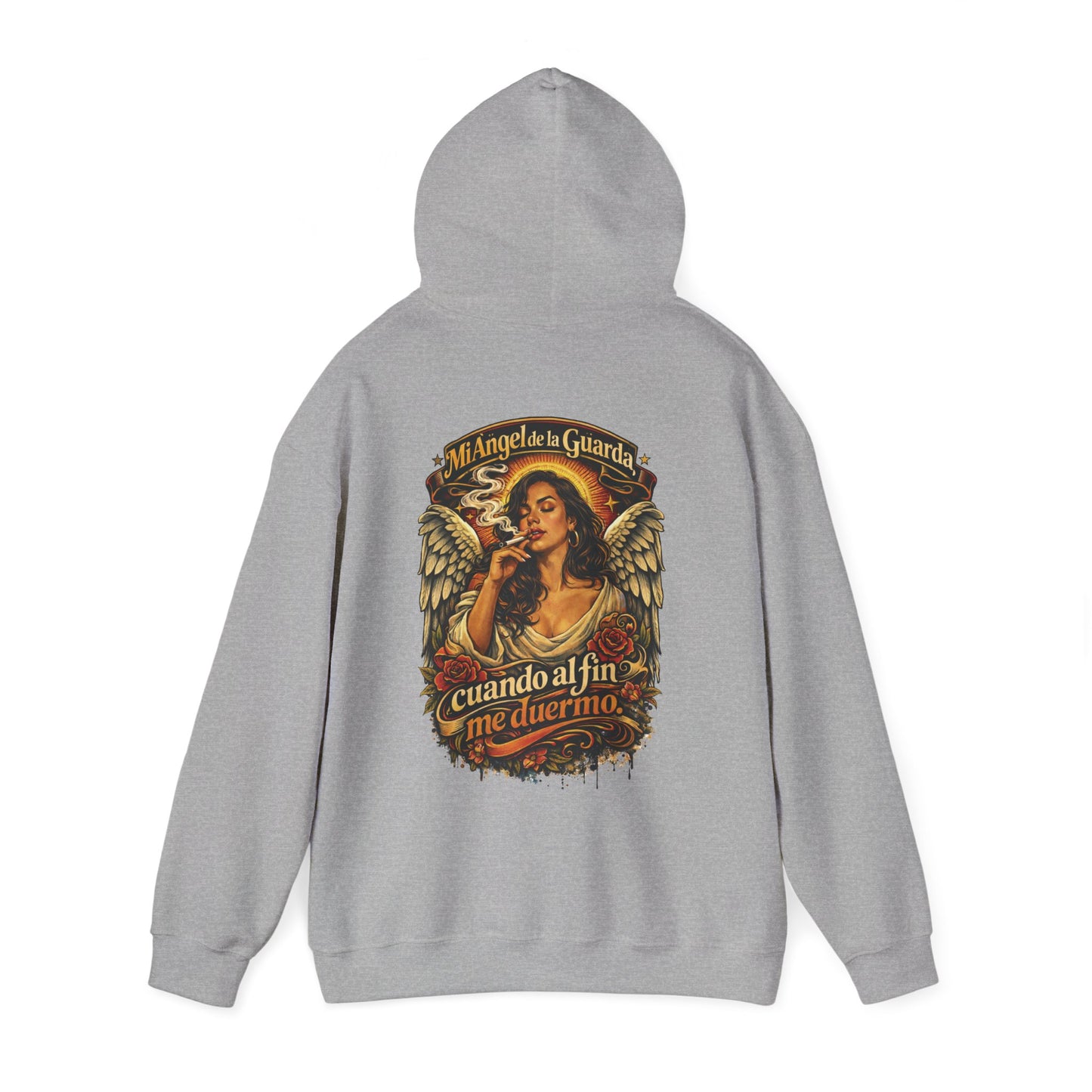 Unisex Heavy Blend™ Hooded Sweatshirt - Angel de Mi Guarda