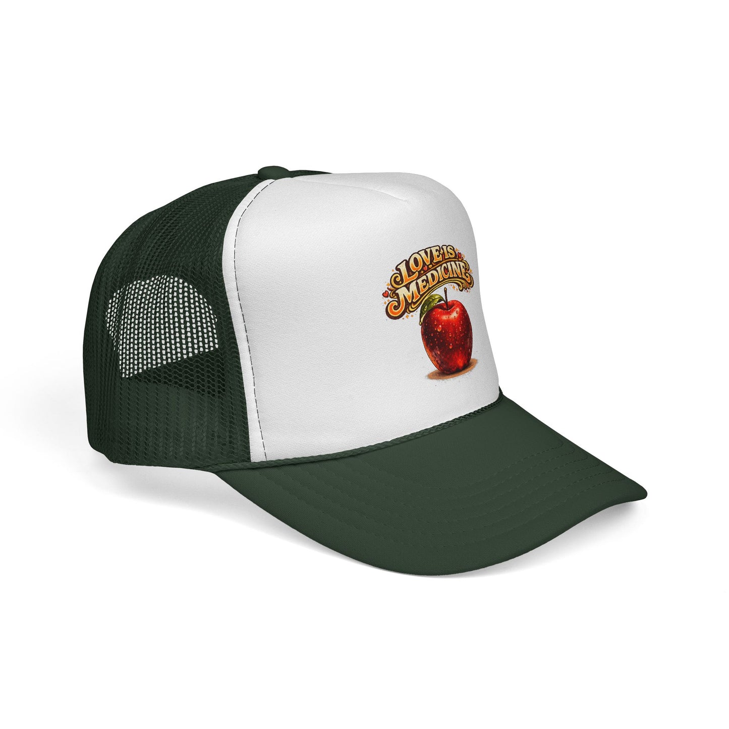 Trucker Caps - Love is Medicine - Manzana