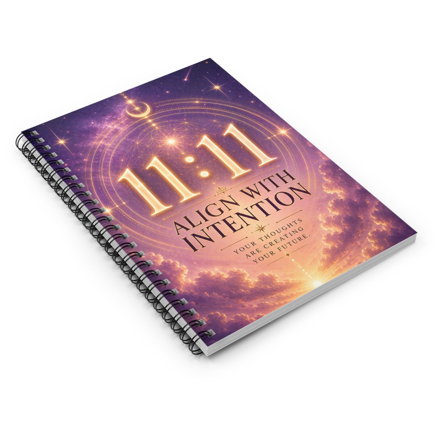 11:11 Align With Intention Spiral Notebook – Guided Manifestation Journal