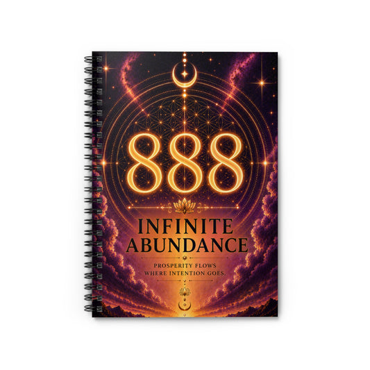 Spiral Notebook - '888 Infinite Abundance' Prosperity Journal