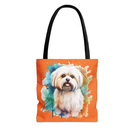 Maltese Maltipoo Watercolor - MamaDeSushi - Tote Bag (AOP)