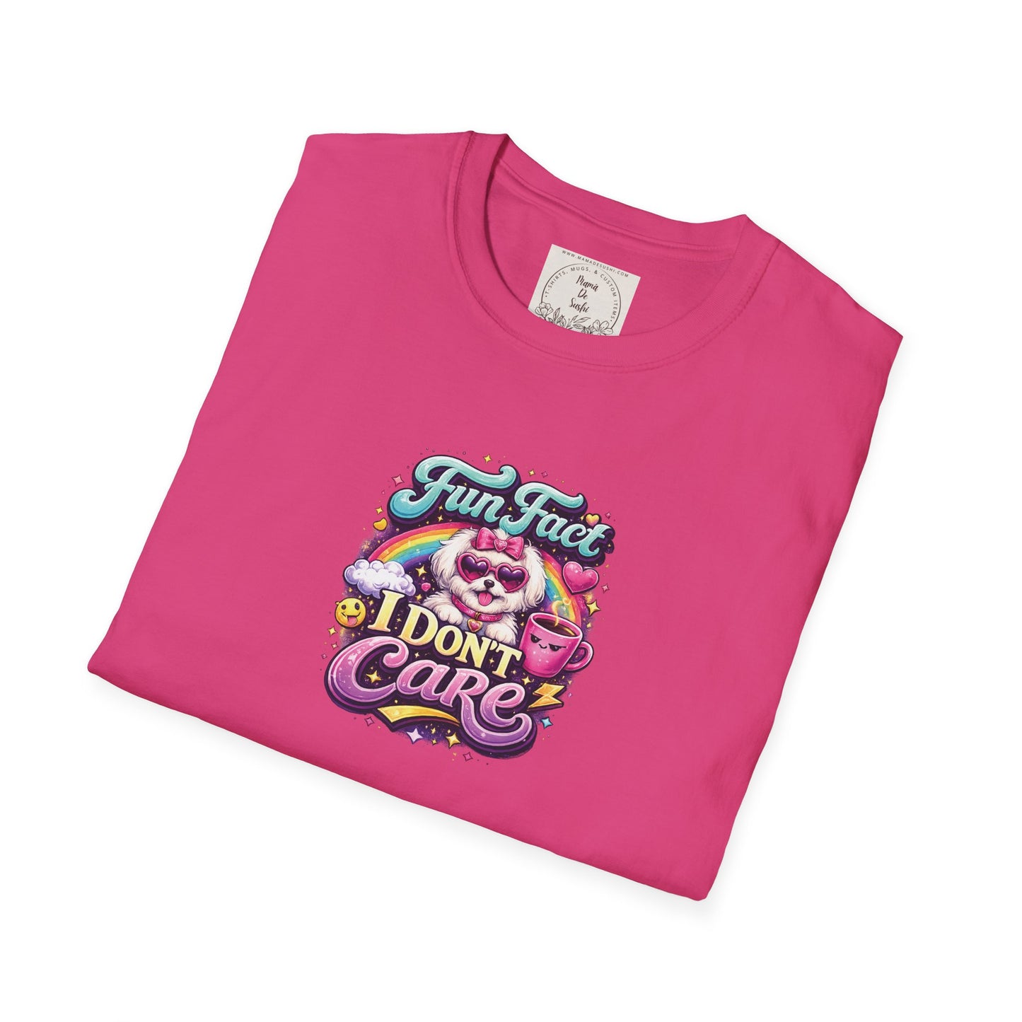 Unisex Softstyle T-Shirt - Fun Fact, I don't care - Maltese