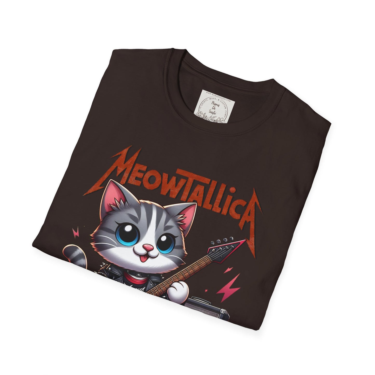 MeowTallicA Cat - Kitty - MamaDeSushi - Unisex Softstyle T-Shirt