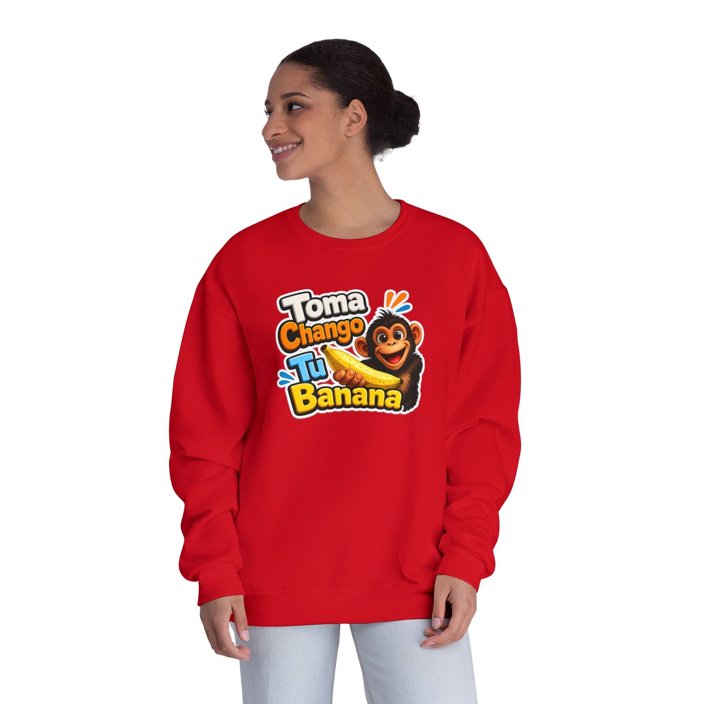 Unisex NuBlend® Crewneck Sweatshirt - Toma Chango Tu Banana