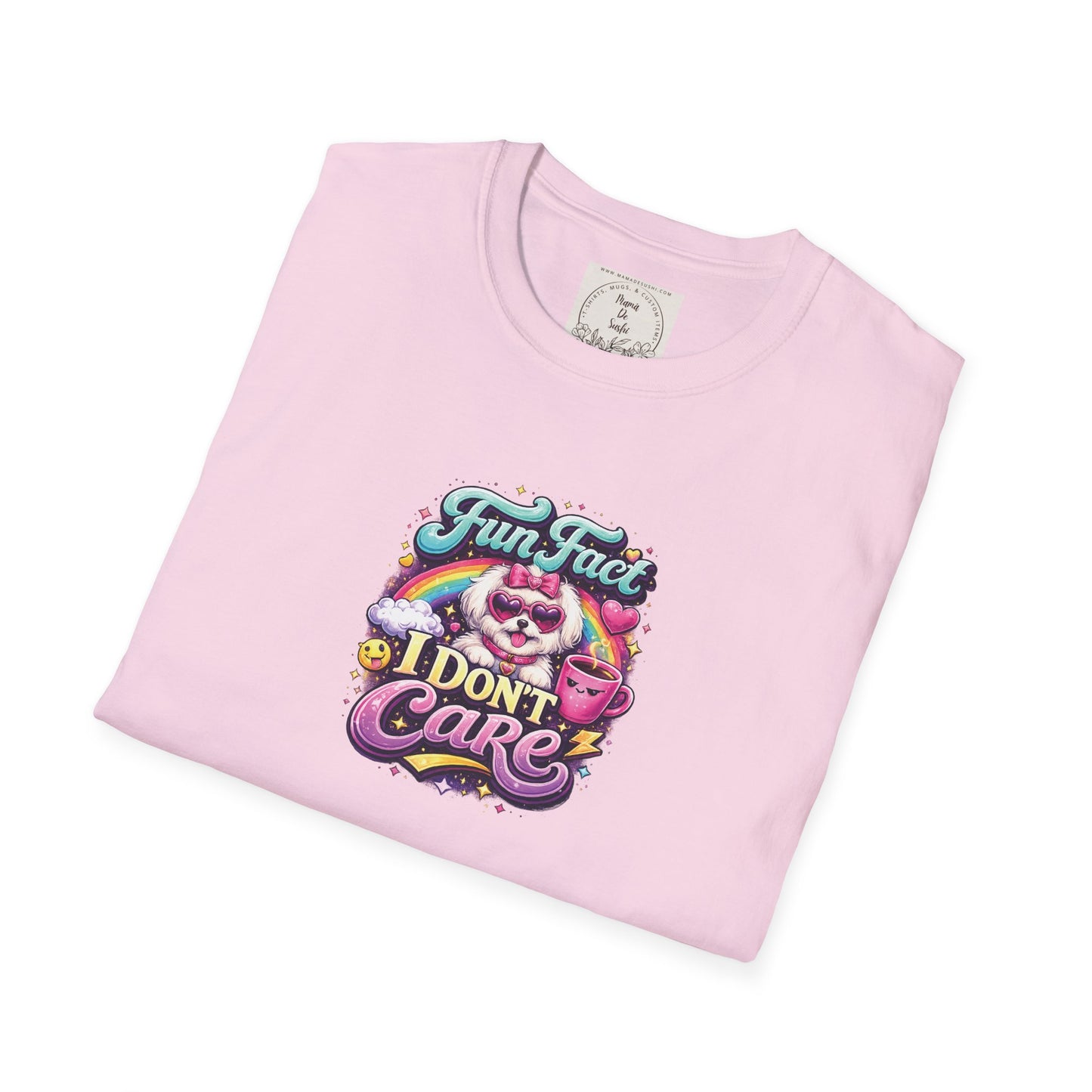Unisex Softstyle T-Shirt - Fun Fact, I don't care - Maltese