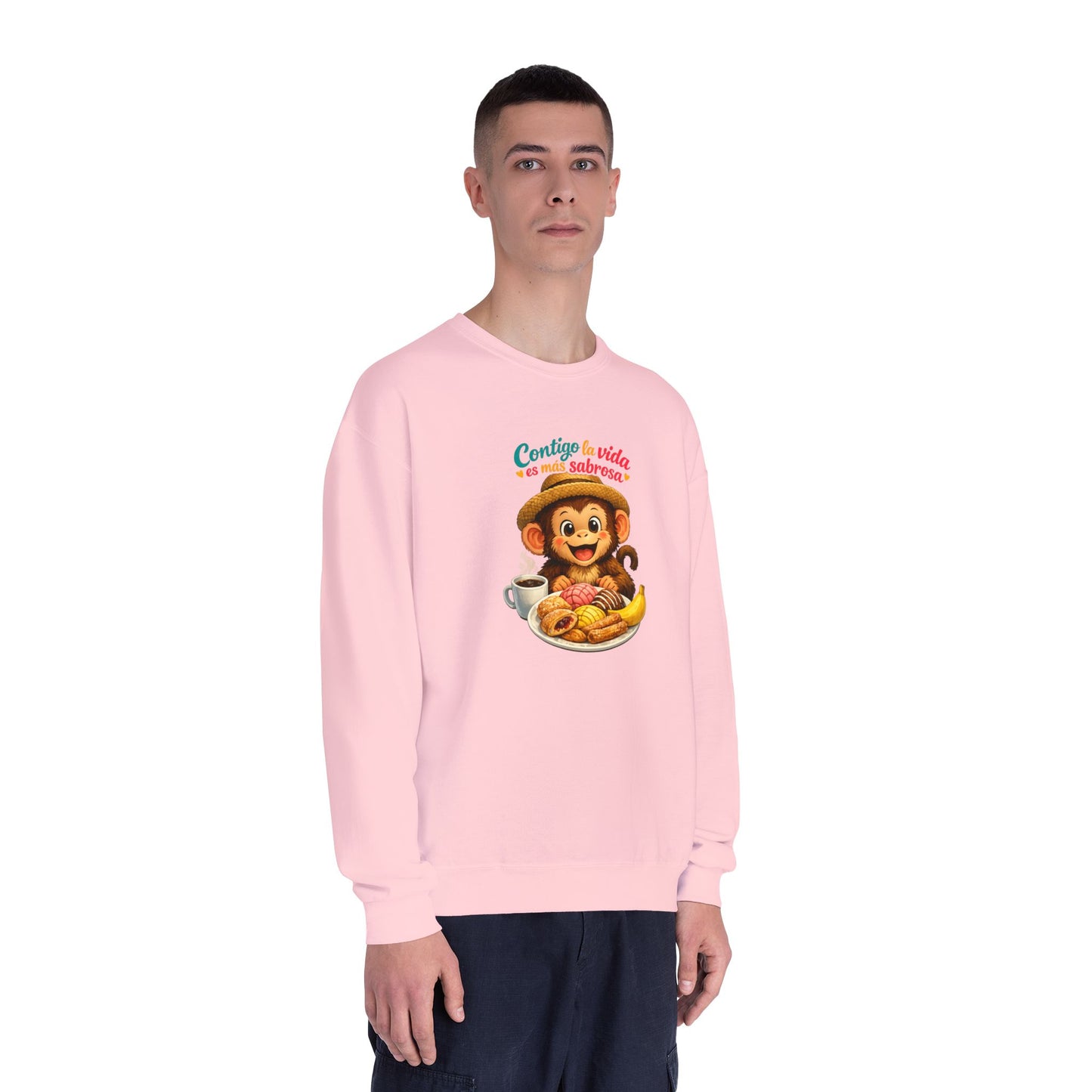 Unisex NuBlend® Crewneck Sweatshirt - Contigo La Vida Es Mas Sabrosa