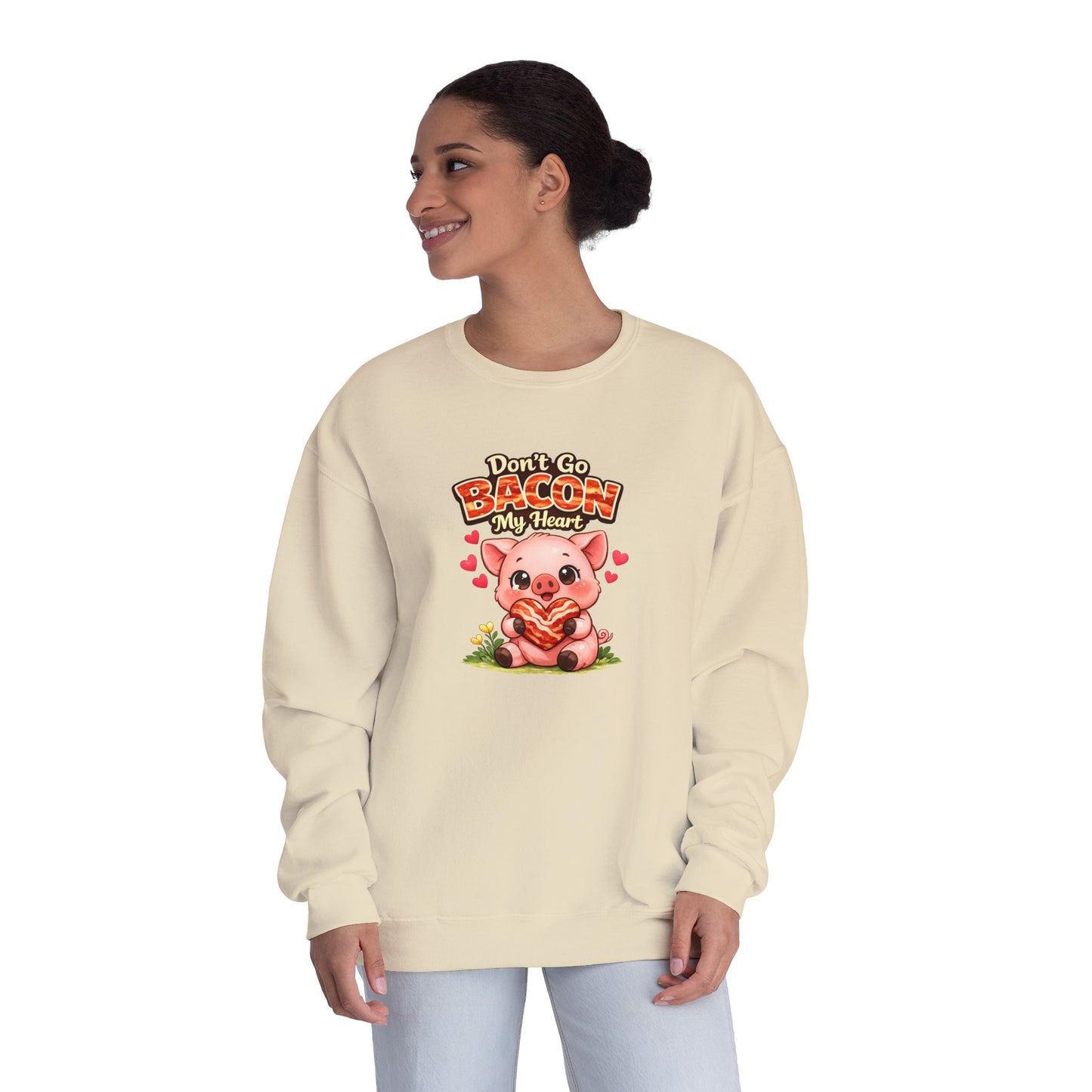 Unisex NuBlend® Crewneck Sweatshirt - Don't go Bacon My Heart