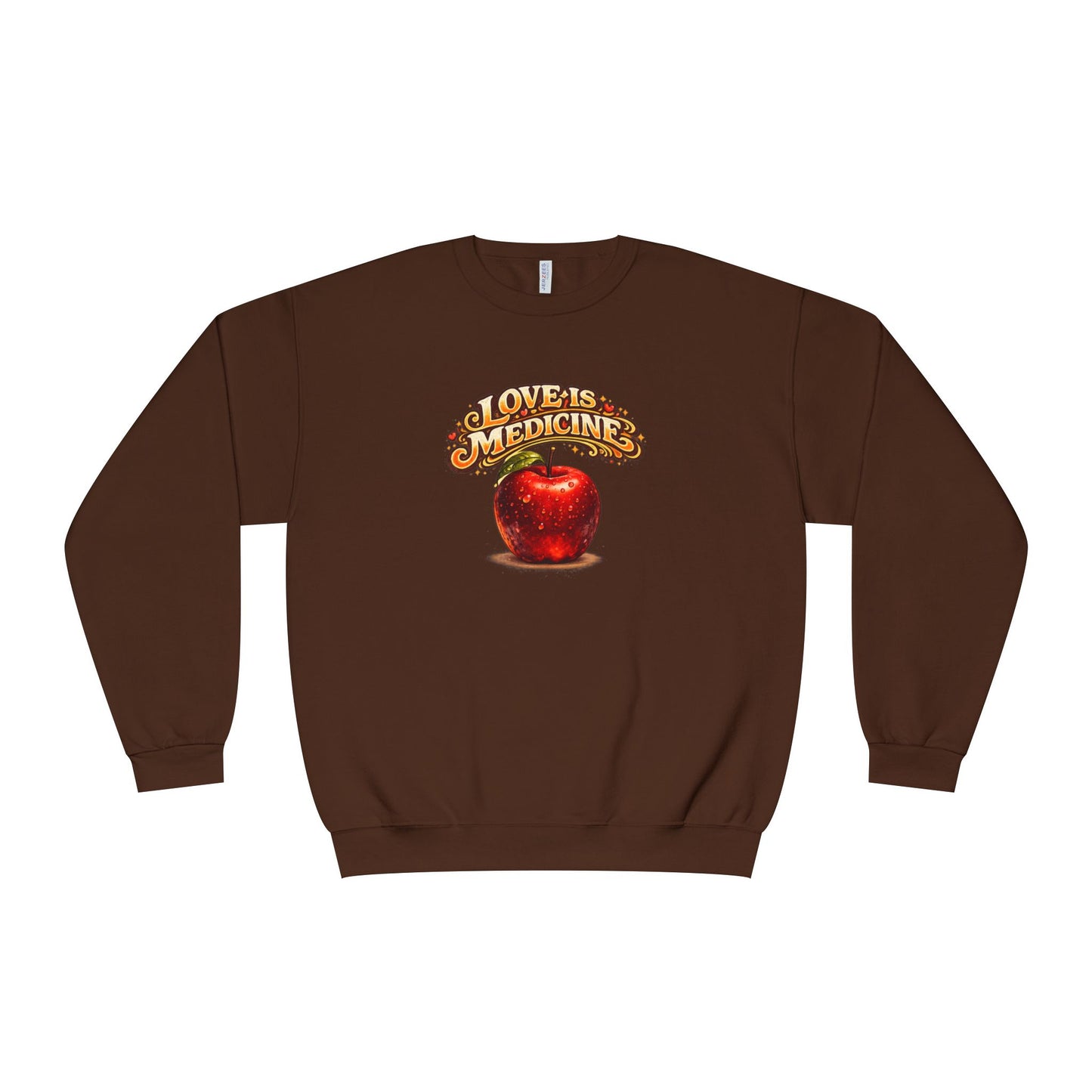 Unisex NuBlend® Crewneck Sweatshirt - Love is Medicine - Manzana