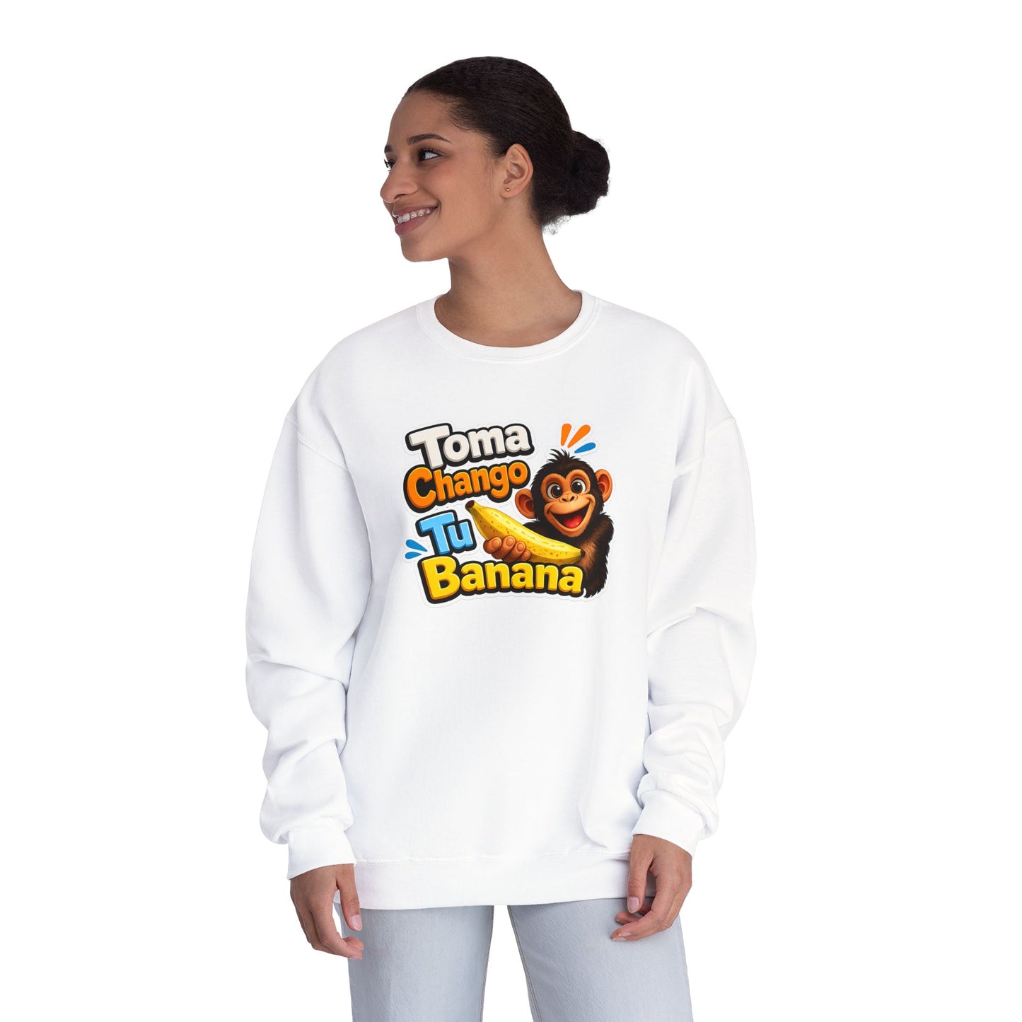 Unisex NuBlend® Crewneck Sweatshirt - Toma Chango Tu Banana