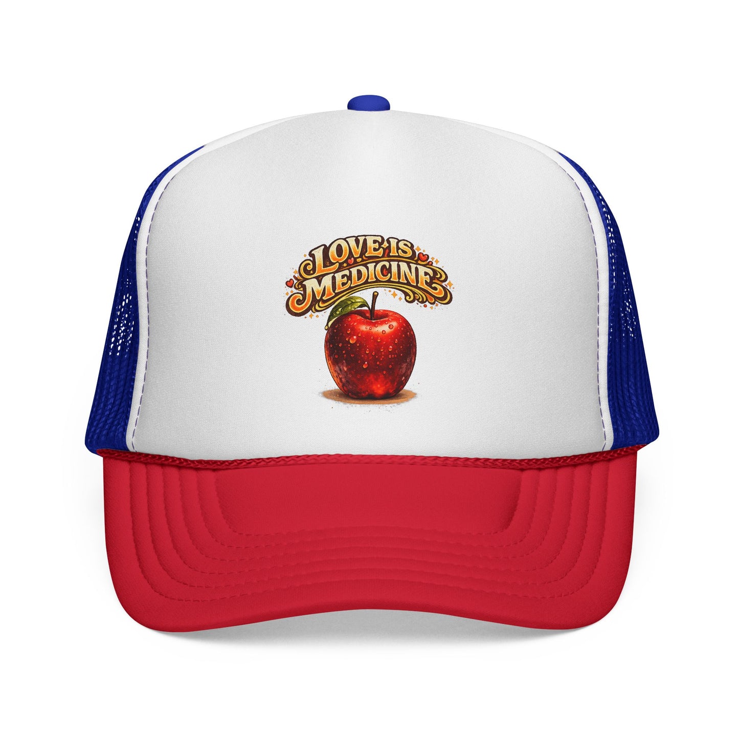 Trucker Caps - Love is Medicine - Manzana