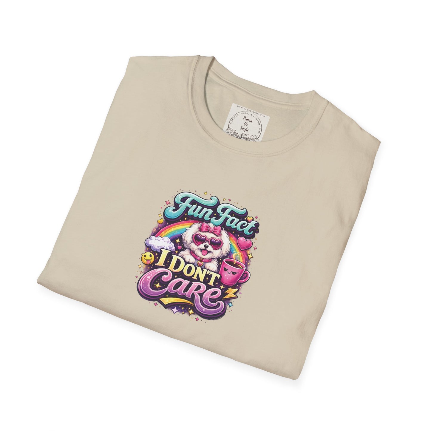 Unisex Softstyle T-Shirt - Fun Fact, I don't care - Maltese