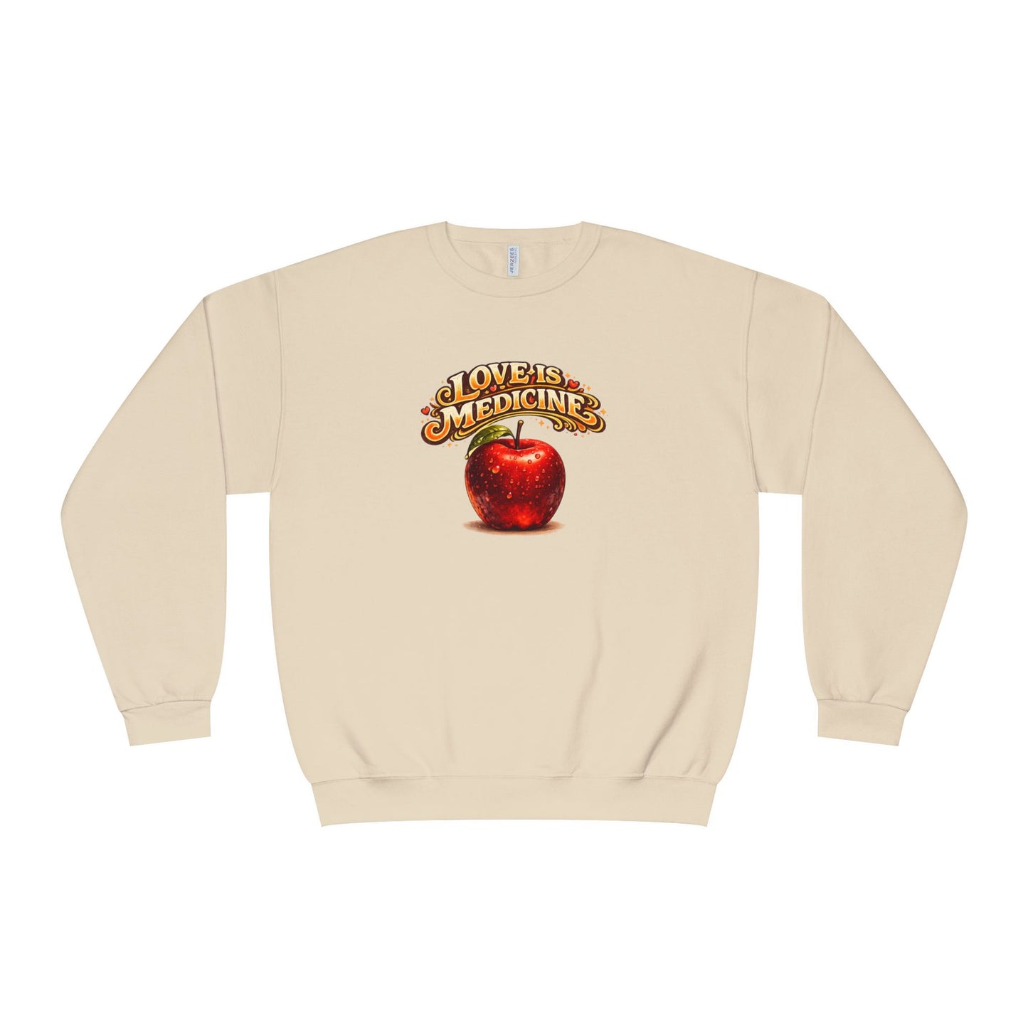 Unisex NuBlend® Crewneck Sweatshirt - Love is Medicine - Manzana