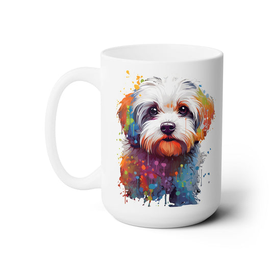 Splish Splash Maltese - MamaDeSushi - Ceramic Mug 15oz