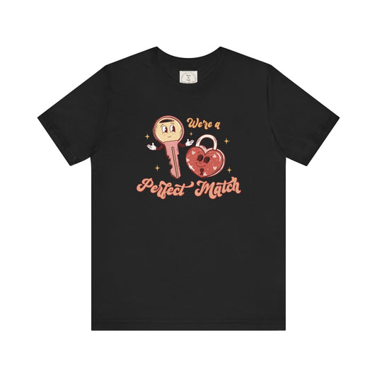 We're a perfect match Heart & Key - MamaDeSushi - Women's Favorite Tee