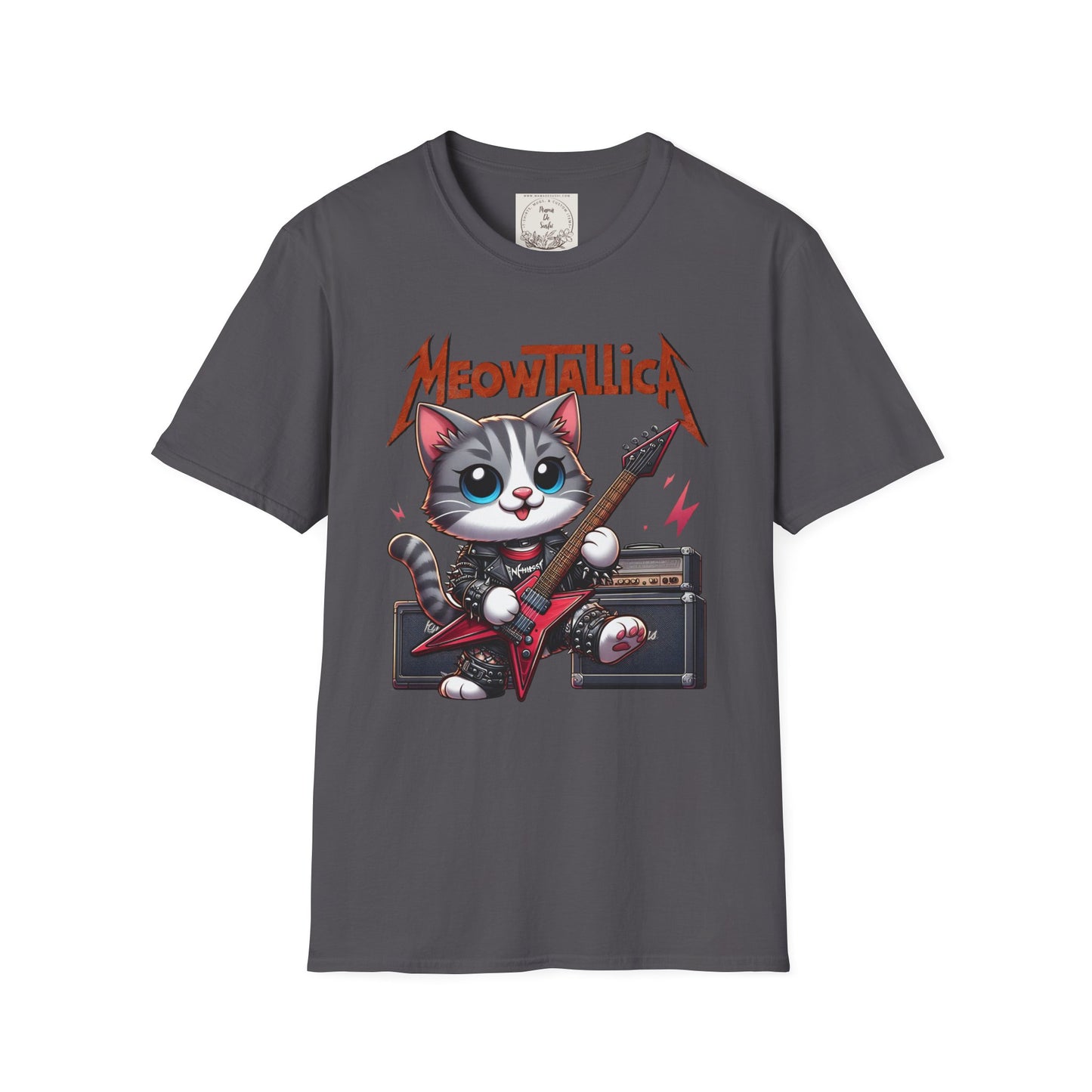 MeowTallicA Cat - Kitty - MamaDeSushi - Unisex Softstyle T-Shirt