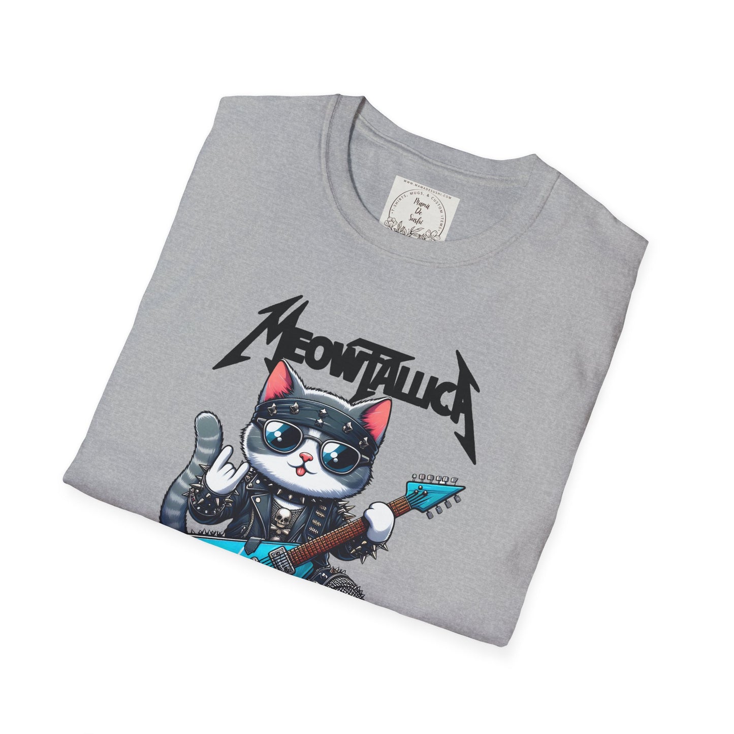 MeowTallica - Cat - Kitty - MamaDeSushi - Unisex Softstyle T-Shirt
