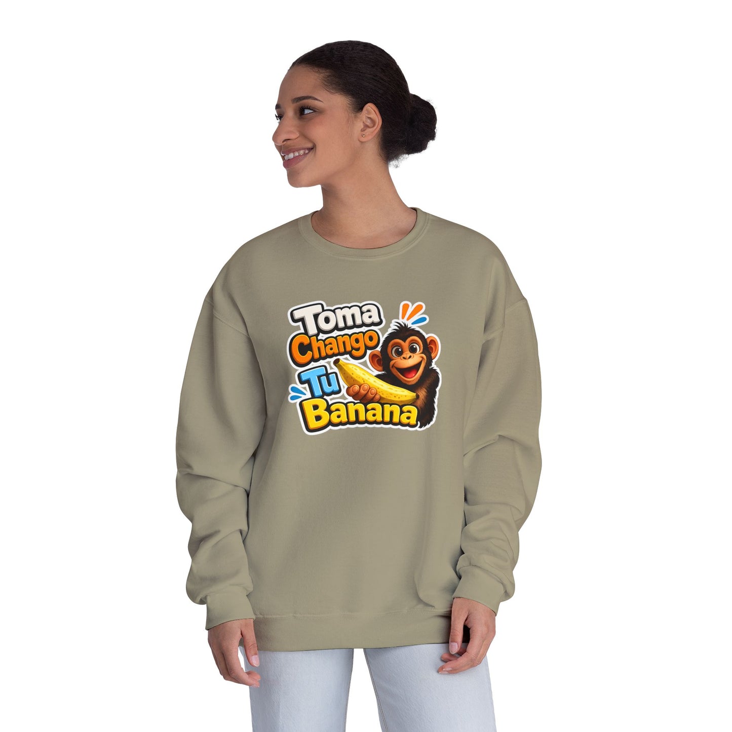 Unisex NuBlend® Crewneck Sweatshirt - Toma Chango Tu Banana