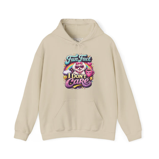 Unisex Heavy Blend™ Hooded Sweatshirt - Fun Fact, I don't care - Maltese