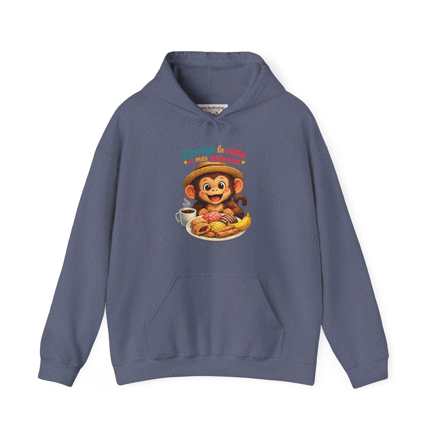 Unisex Heavy Blend™ Hooded Sweatshirt - Contigo la vida es mas sabrosa