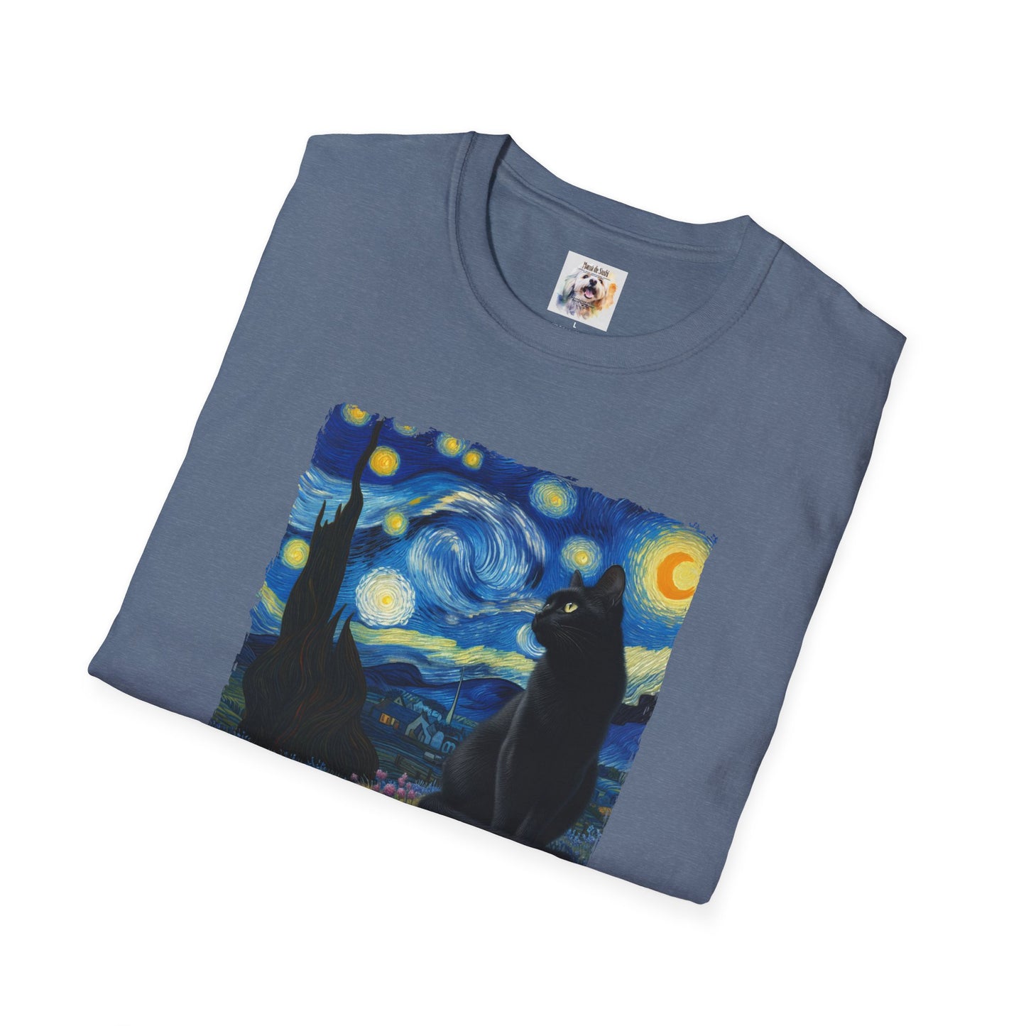 The BlackVang Cat - Kitty - MamaDeSushi - Unisex Softstyle T-Shirt