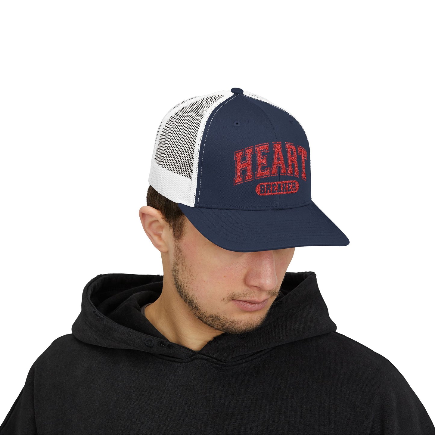 Heart Breaker Snapback Cap - Red Design, Gift for Him or Her, Hipster Hat, Cool Baseball Cap, Statement Headwear