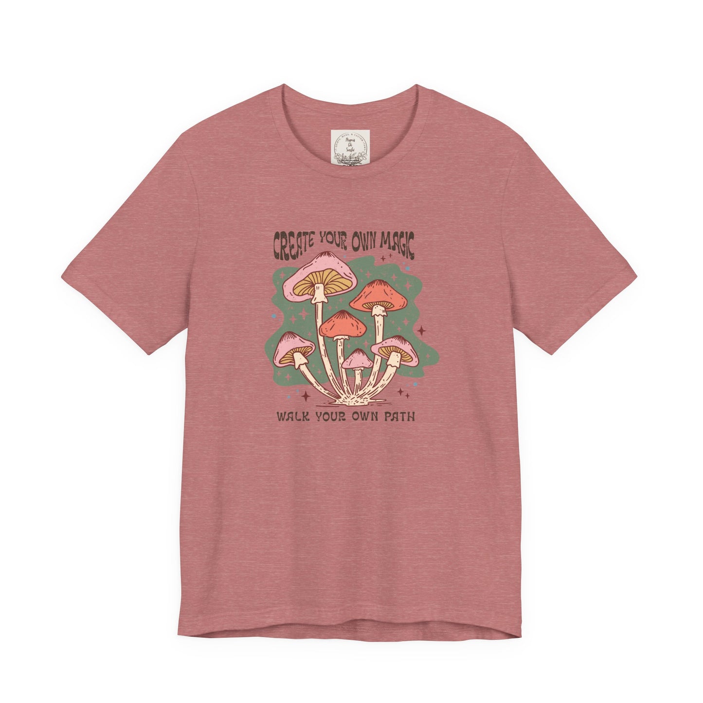 Create your own Magic walk your own path - Boho Retro - MamaDeSushi - Unisex Jersey Short Sleeve Tee