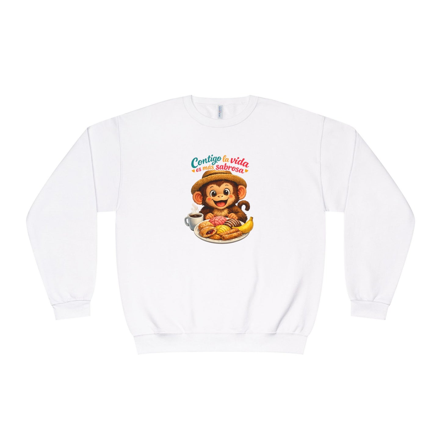 Unisex NuBlend® Crewneck Sweatshirt - Contigo La Vida Es Mas Sabrosa