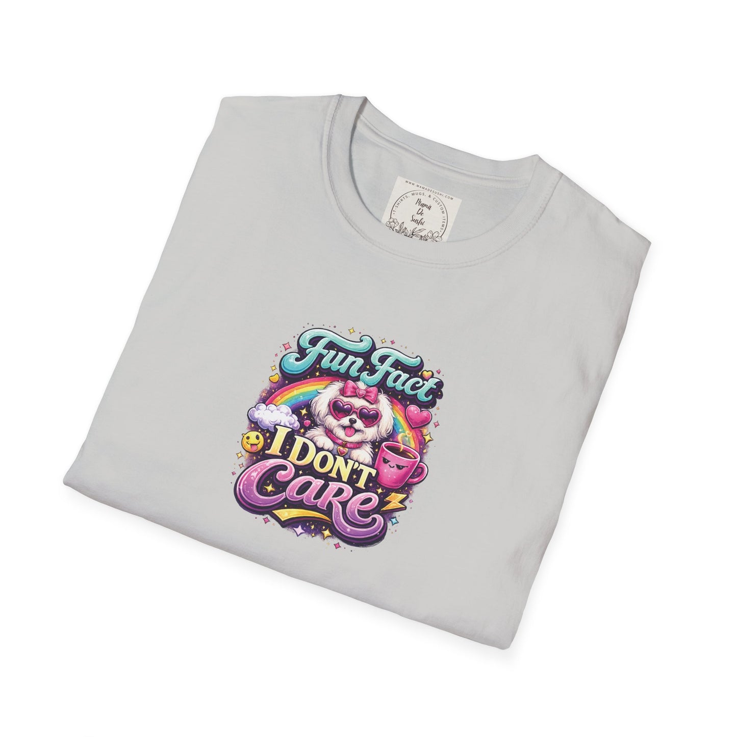 Unisex Softstyle T-Shirt - Fun Fact, I don't care - Maltese