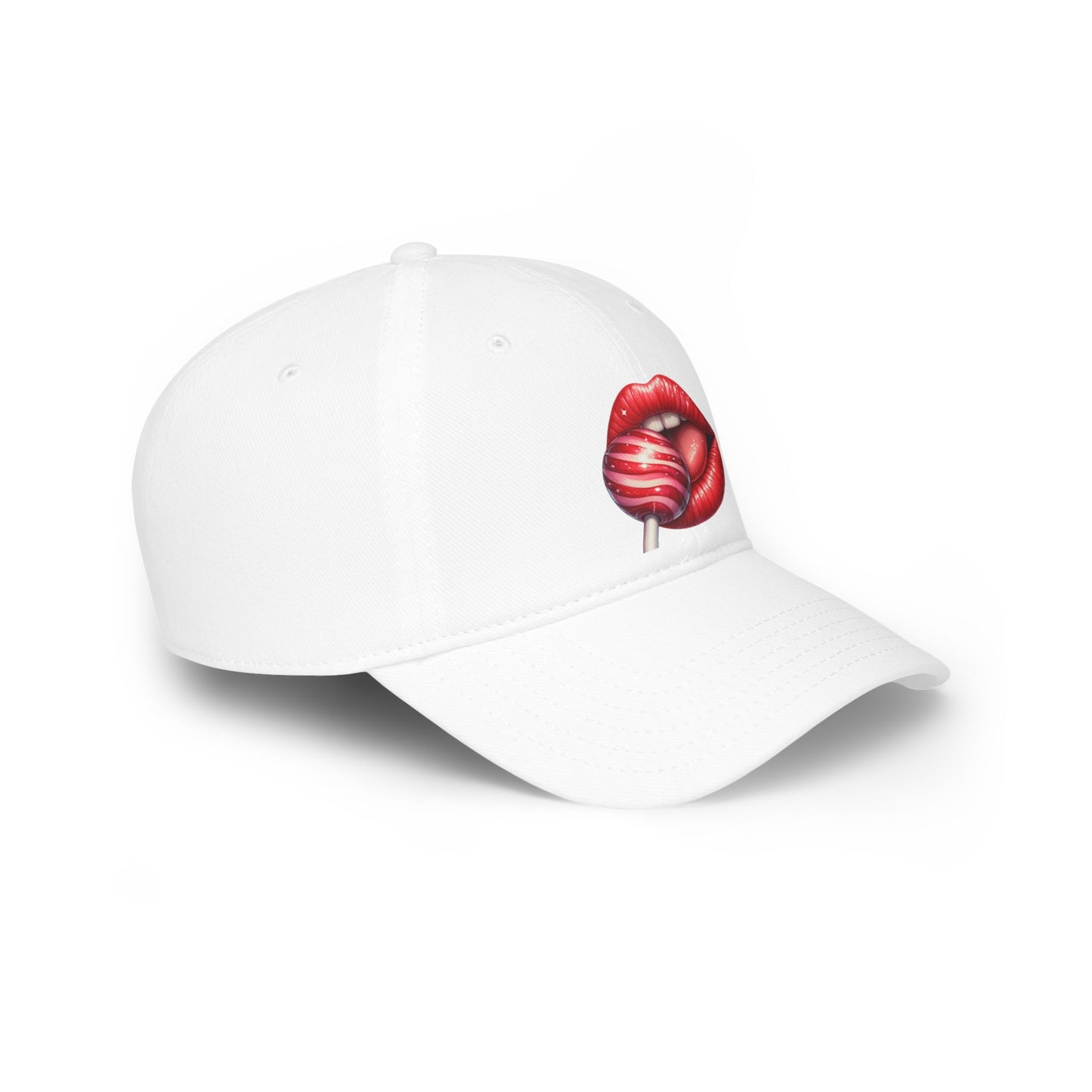 Red Lips Lollipop - Low Profile Baseball Cap