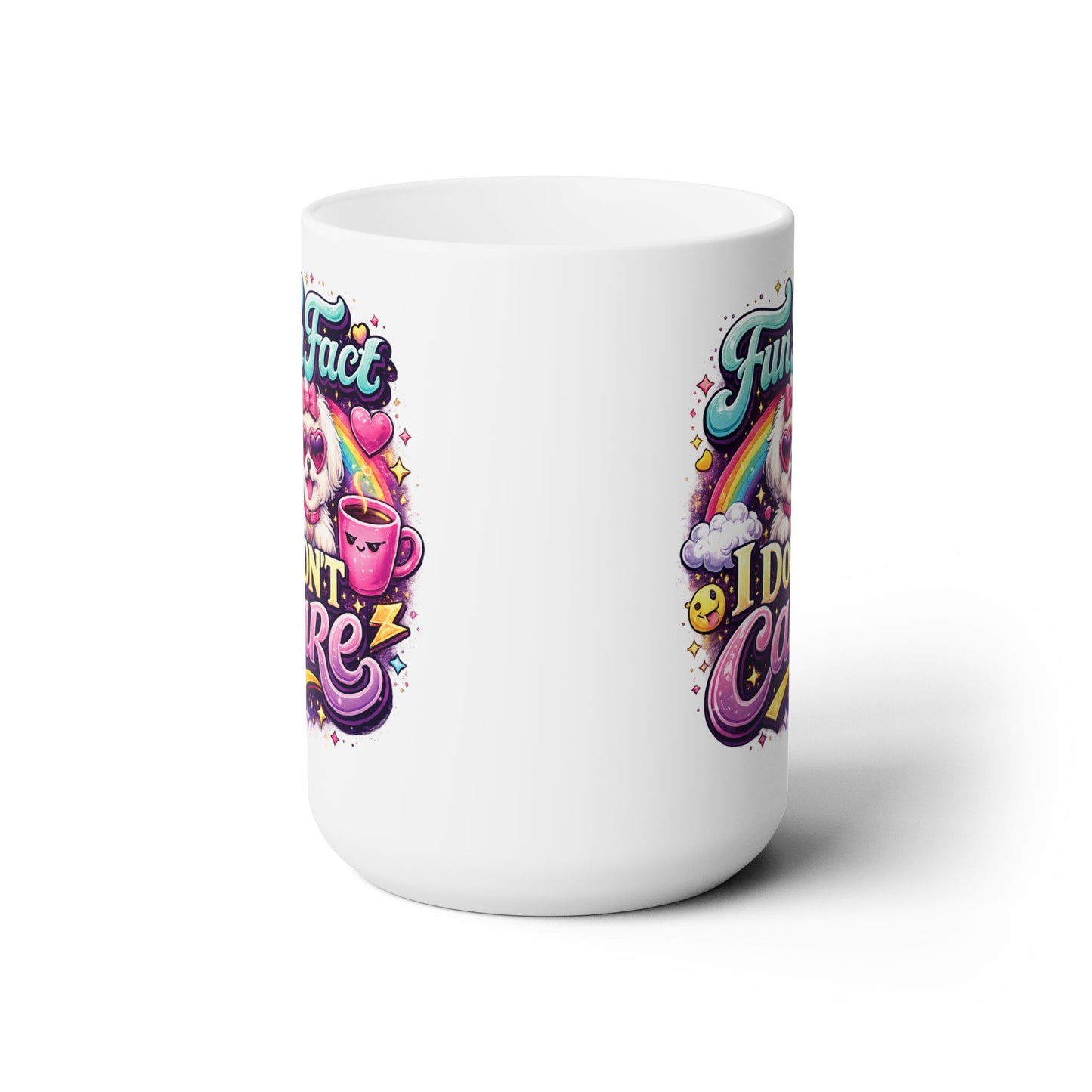 Ceramic Mug 15oz - Fun Fact, I don't care - Maltese