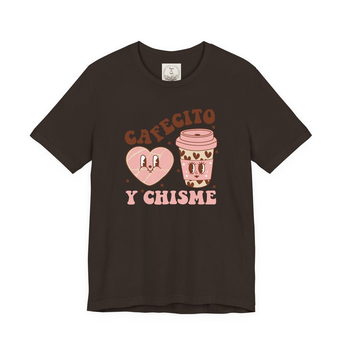 Cafecito y Chisme - Cafe Y Conchas - MamaDeSushi - Unisex Jersey Short Sleeve Tee