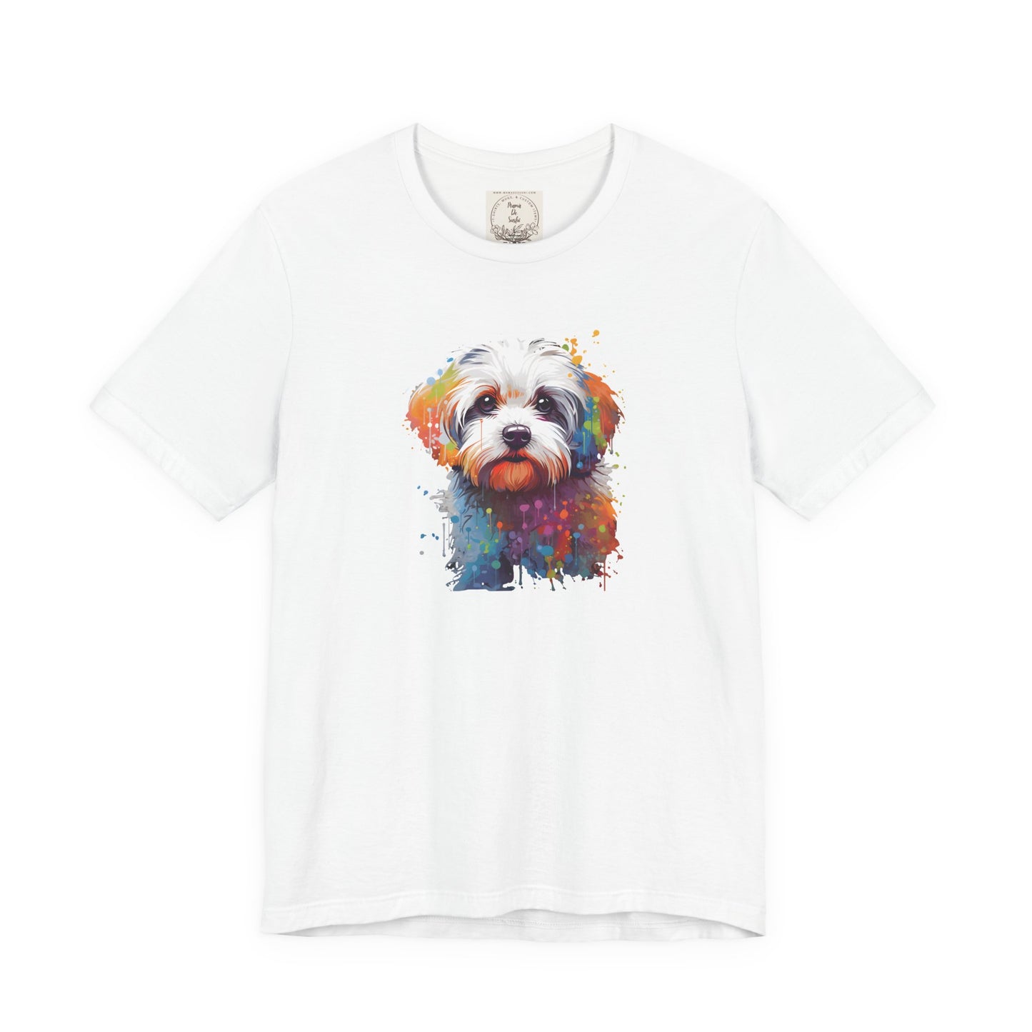 Splish Splash Maltese - MamaDeSushi - Unisex Jersey Short Sleeve Tee