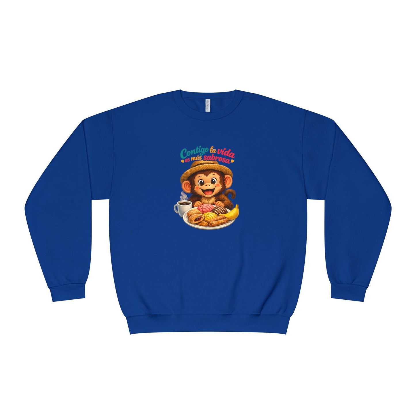Unisex NuBlend® Crewneck Sweatshirt - Contigo La Vida Es Mas Sabrosa