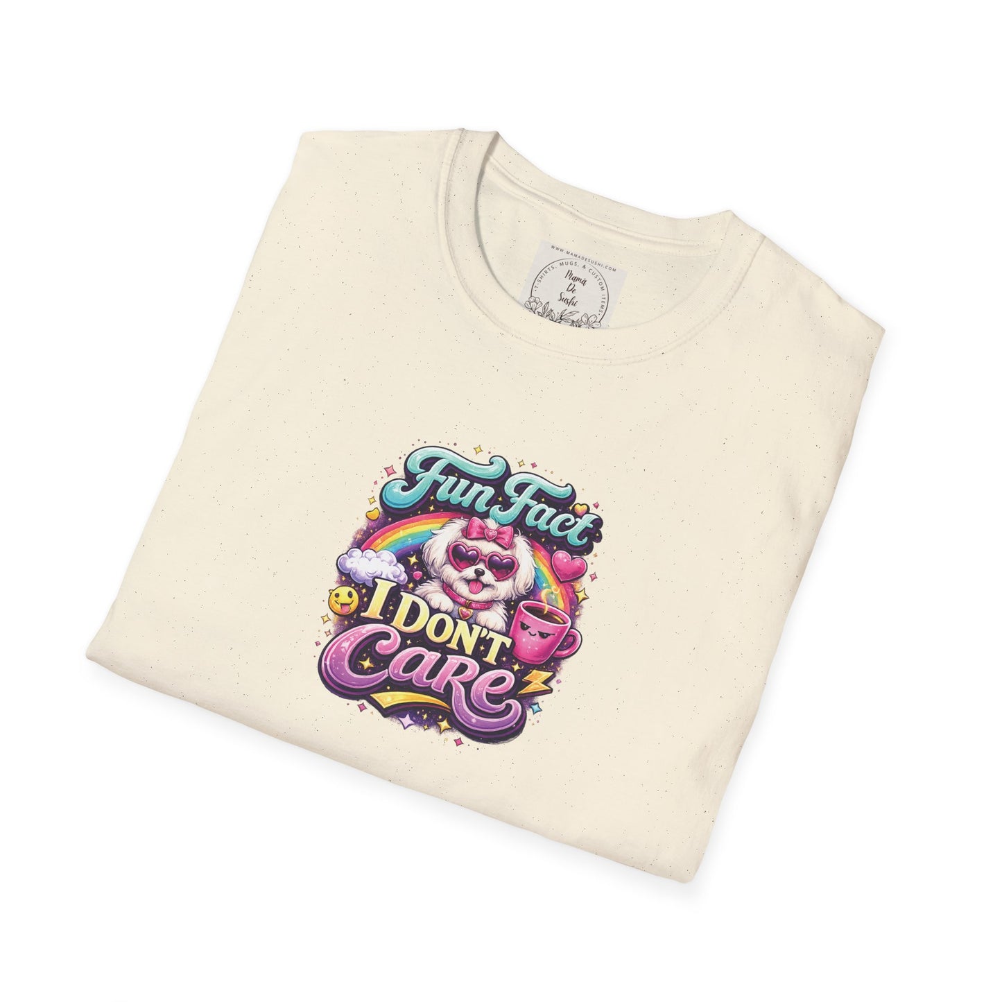 Unisex Softstyle T-Shirt - Fun Fact, I don't care - Maltese