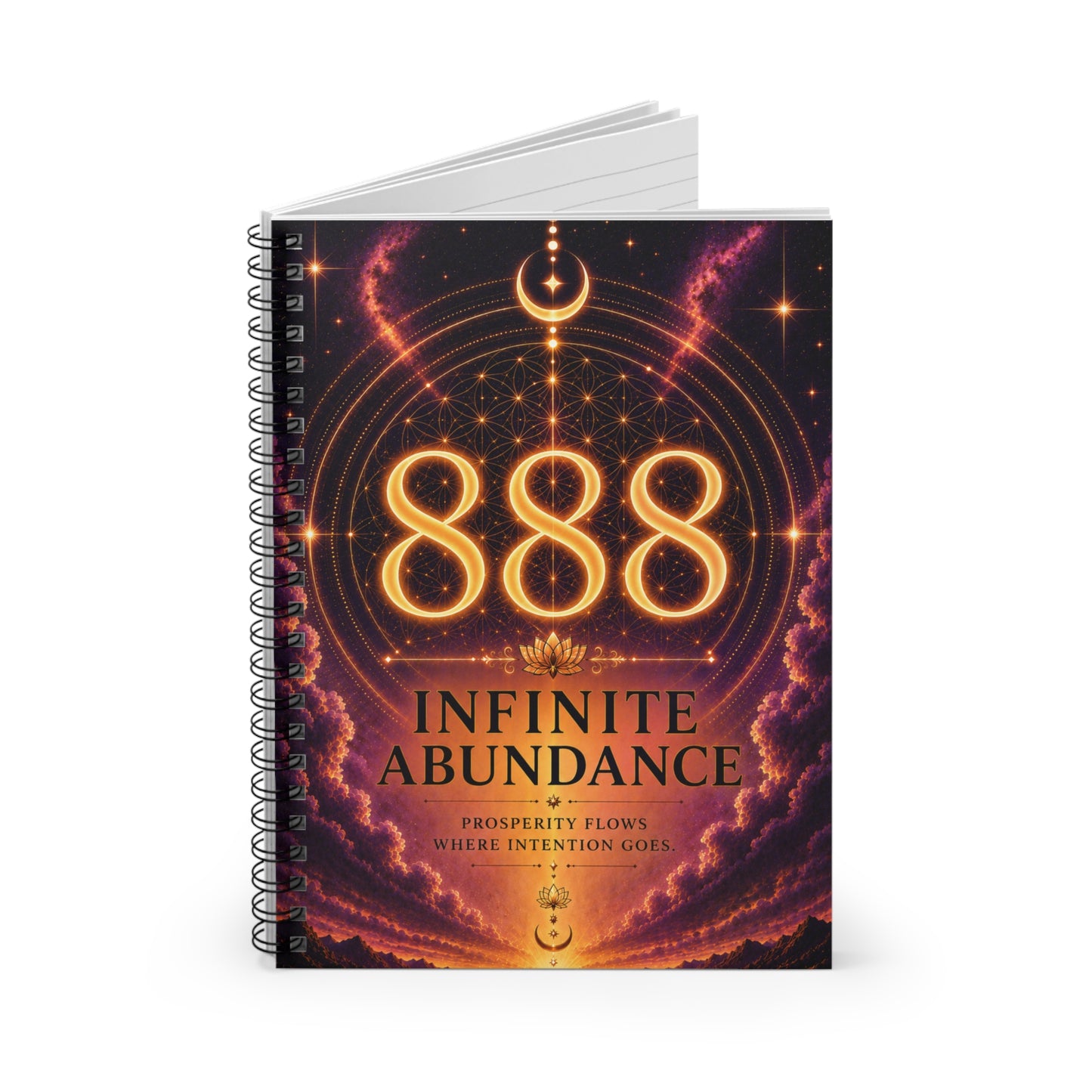 Spiral Notebook - '888 Infinite Abundance' Prosperity Journal