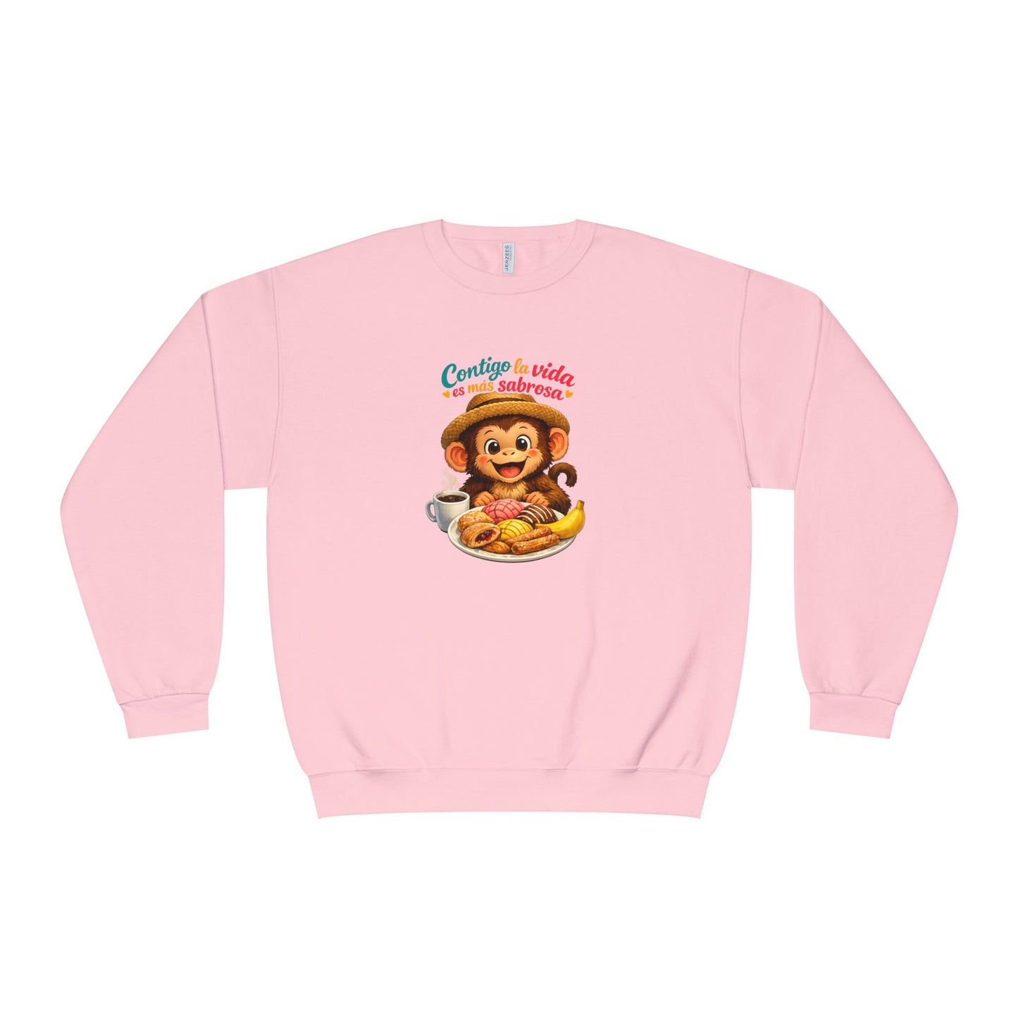 Unisex NuBlend® Crewneck Sweatshirt - Contigo La Vida Es Mas Sabrosa