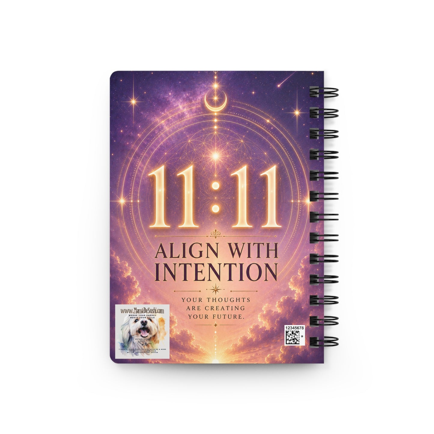 11:11 Align With Intention Spiral Journal — Guided Manifestation Notebook