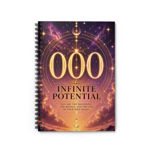 Infinite Potential Spiral Notebook — Motivational 000 Vision Journal