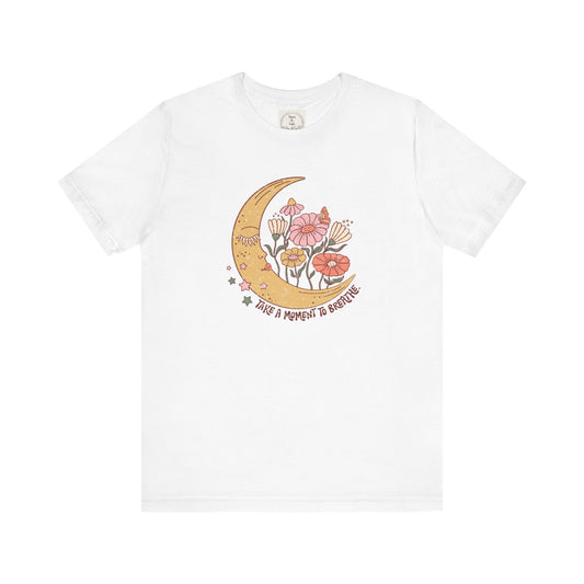 Take a moment to breathe - Boho Retro - MamaDeSushi - Unisex Jersey Short Sleeve Tee