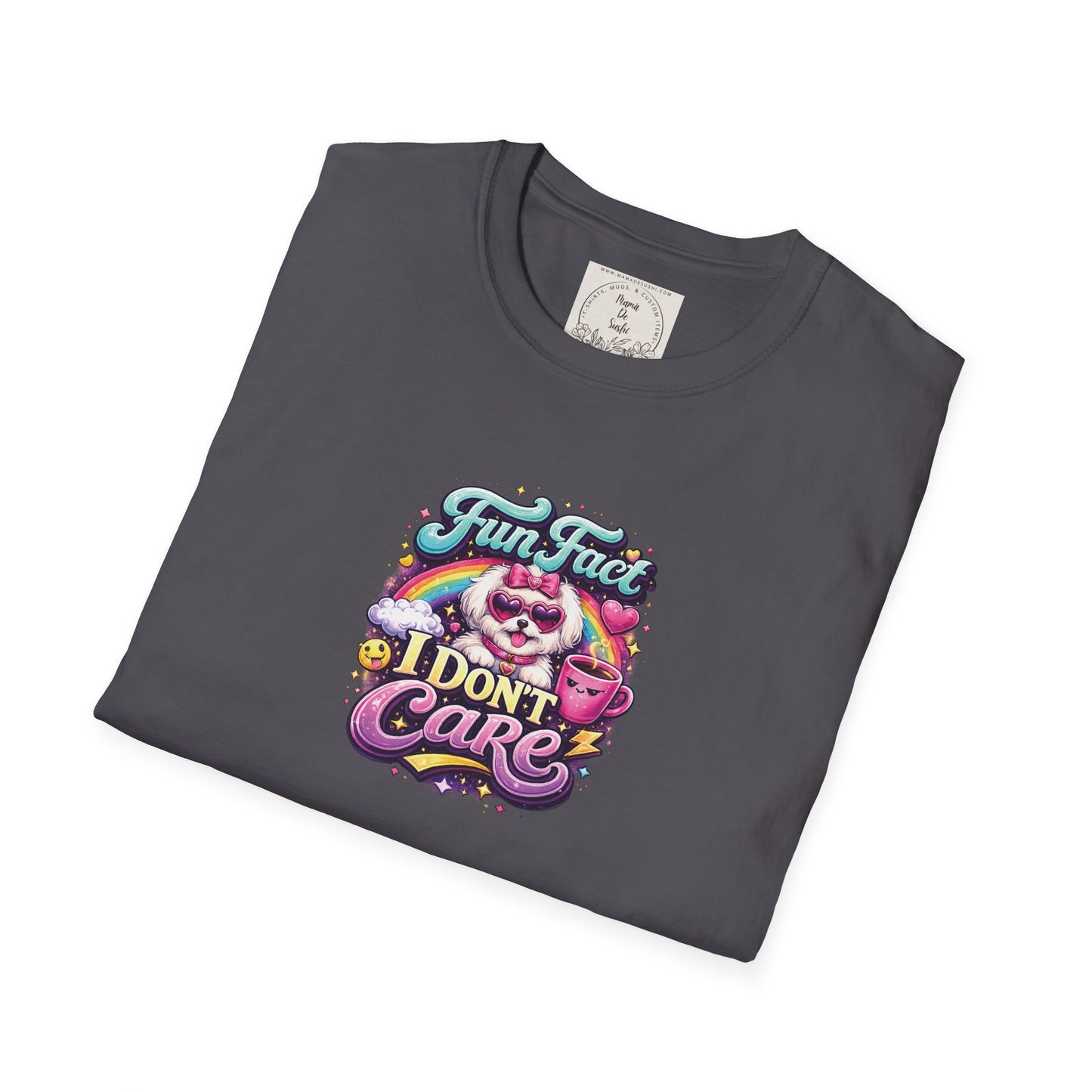 Unisex Softstyle T-Shirt - Fun Fact, I don't care - Maltese