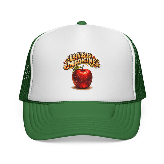 Trucker Caps - Love is Medicine - Manzana