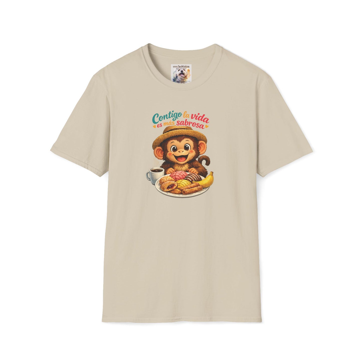 Unisex Softstyle T-Shirt - Contigo La Vida Es Mas Sabrosa