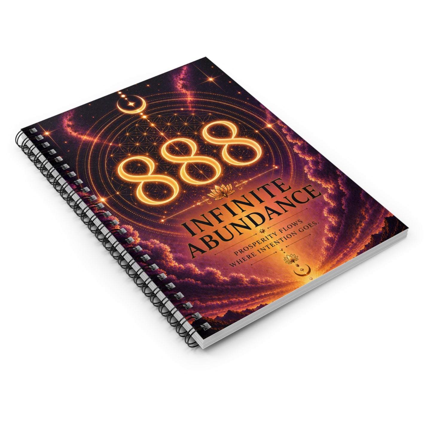 Spiral Notebook - '888 Infinite Abundance' Prosperity Journal