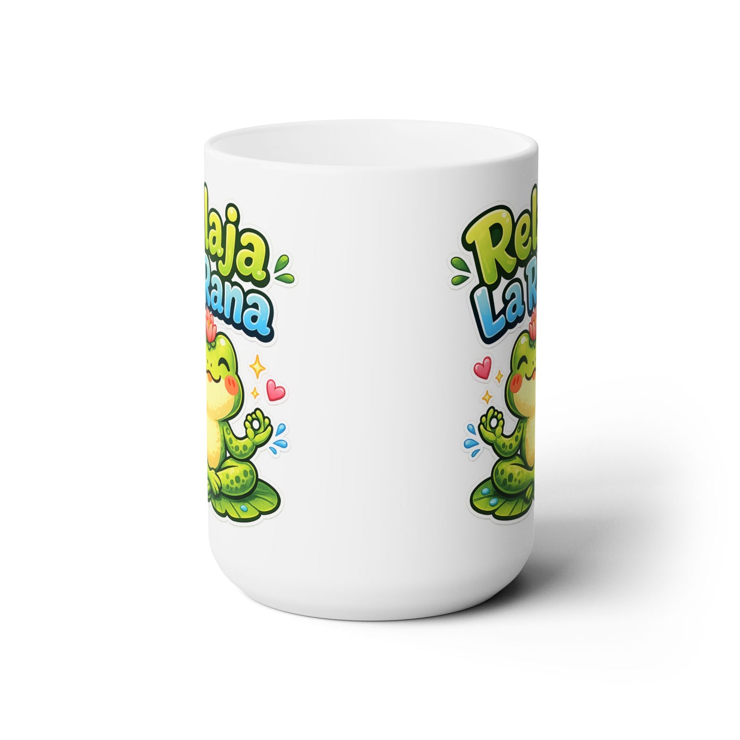 Ceramic Mug 15oz - Relaja La Rana